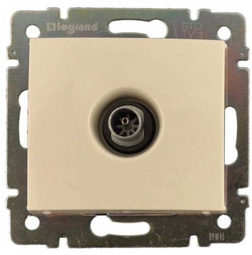 Розетка TV Звезда без рамки Legrand Valena 1-м. слоновая кость картинка